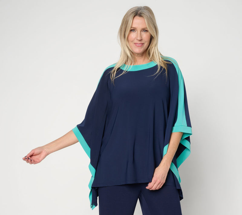 Brandis Dress Out Loud Discovery Knit Colorblock Sport Poncho — View 14