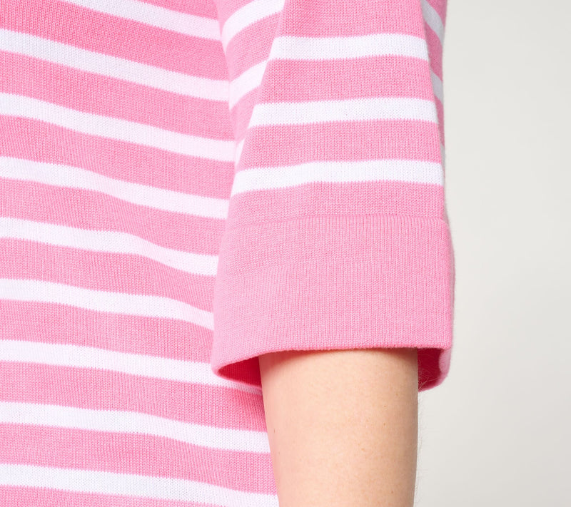 Belle by Kim Gravel Stripes and the City Elbow Sleeve Sweater — View 6