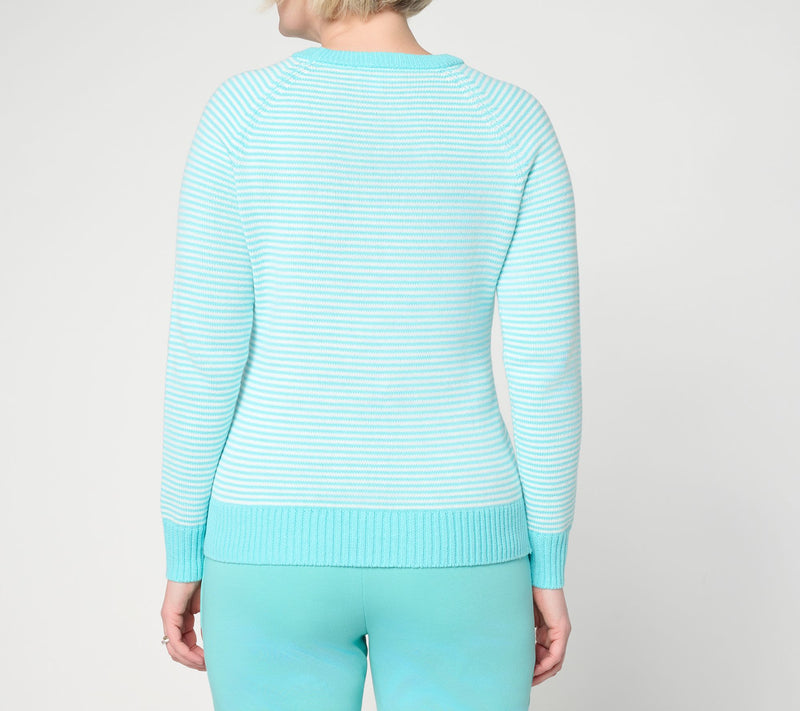 Belle by Kim Gravel Nod to Nautical Raglan Sleeve Sweater — View 4