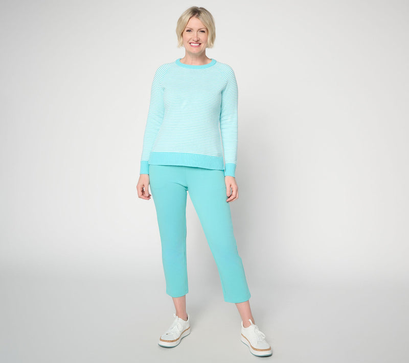 Belle by Kim Gravel Nod to Nautical Raglan Sleeve Sweater — View 5
