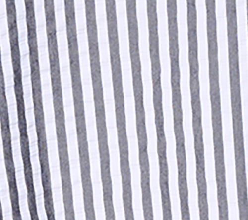 Belle by Kim Gravel Yacht Club Cool Seersucker Stripe Top — View 8