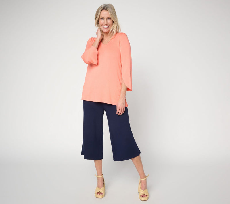 Brandis Dress Out Loud Acquitted Knit Dolphin Sleeve U Neckline Top — View 5