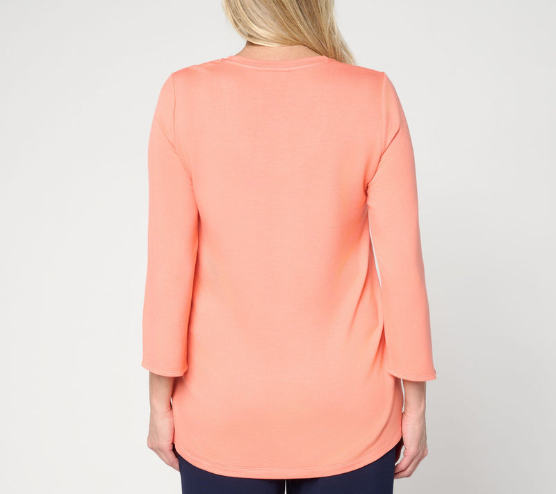 Brandis Dress Out Loud Acquitted Knit Dolphin Sleeve U Neckline Top — View 4