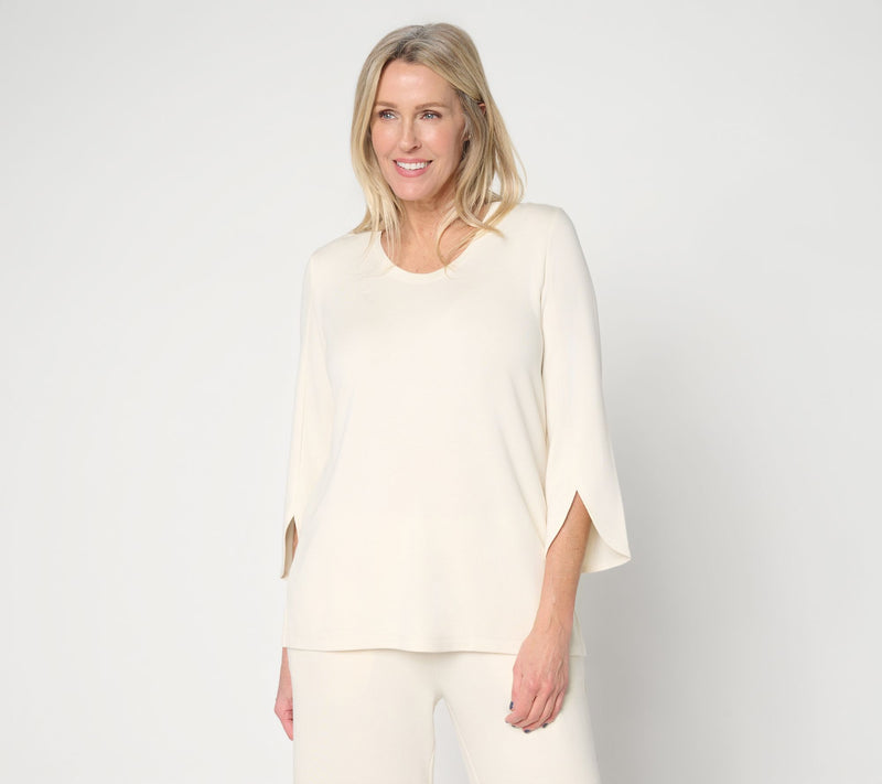 Brandis Dress Out Loud Acquitted Knit Dolphin Sleeve U Neckline Top — View 14