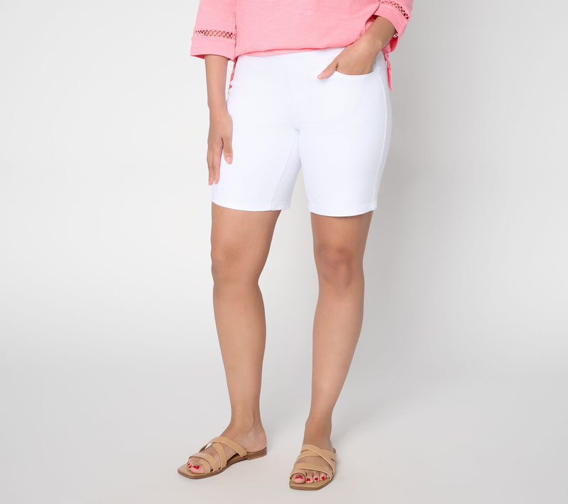 Belle by Kim Gravel Regular TripleLuxe Twill 5-Pocket Short — View 13