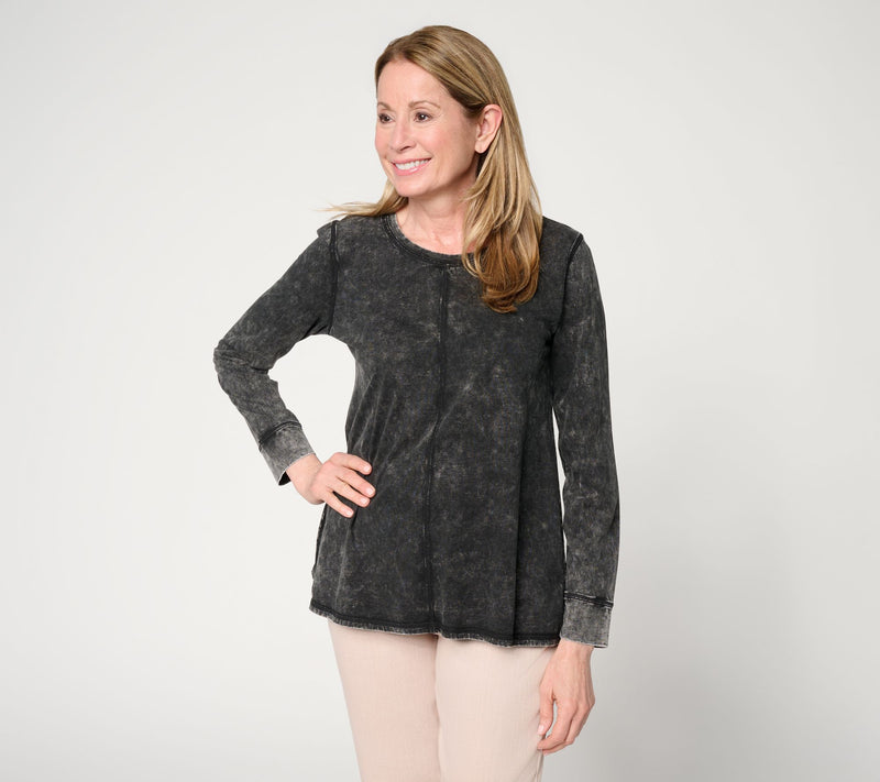 LOGO Principles by Lori Goldstein Sun Faded Seam Detail Top — View 10