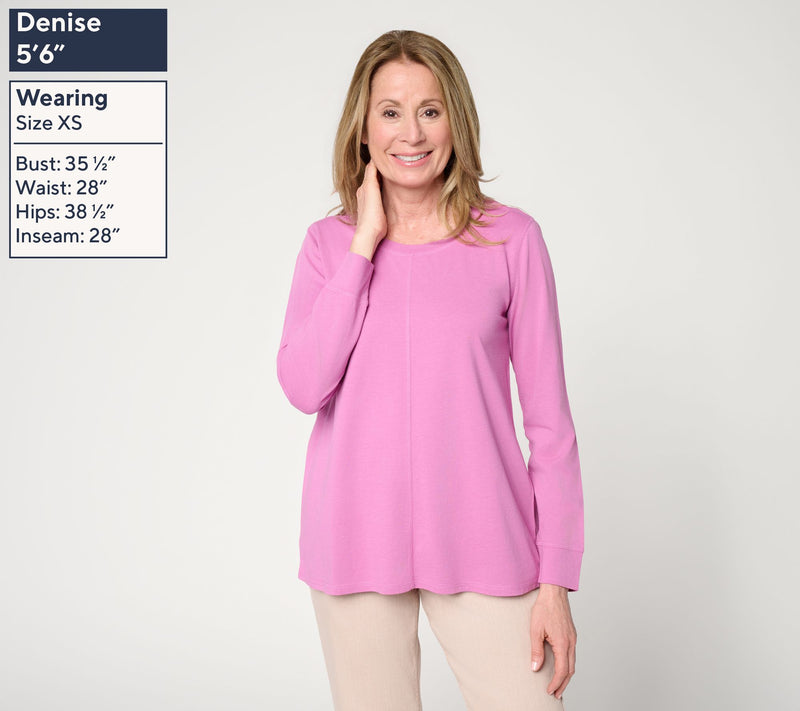 LOGO Principles by Lori Goldstein Sun Faded Seam Detail Top — View 2