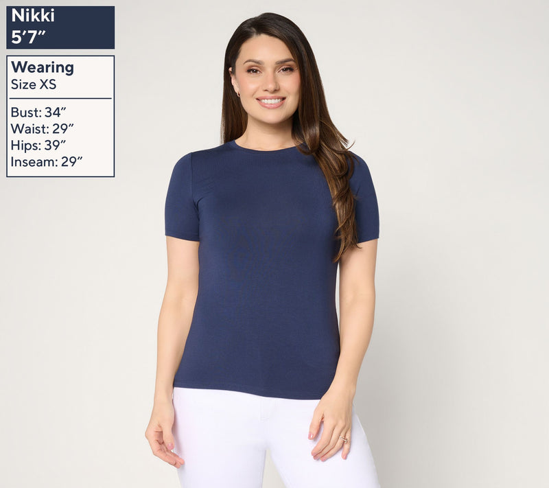 Joan Rivers Wardrobe Builders Set of 2 Tank & Short Sleeve Top — View 9