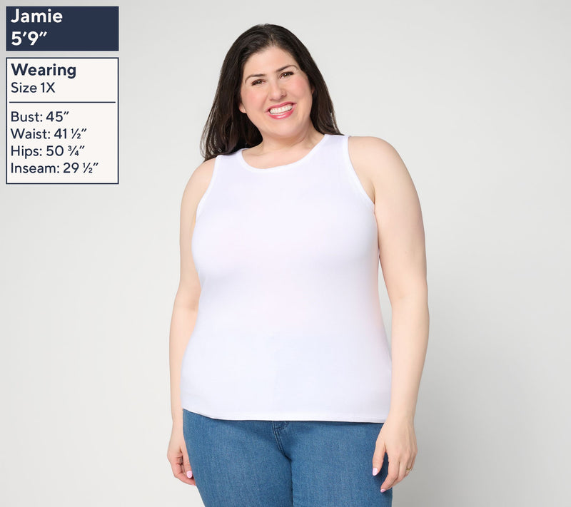 Joan Rivers Wardrobe Builders Set of 2 Tank & Short Sleeve Top — View 8