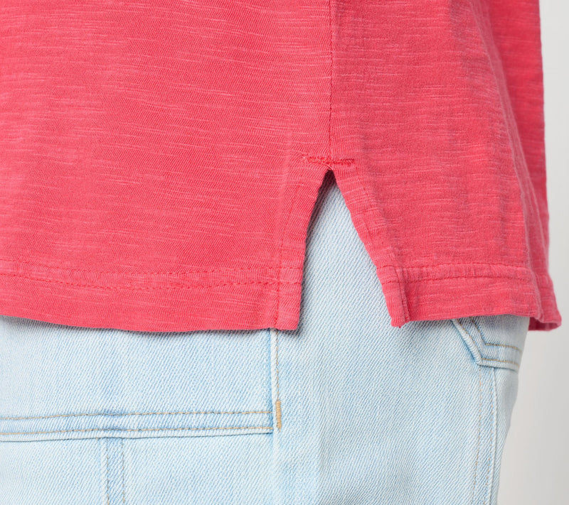 LOGO Principles by Lori Goldstein 3/4 Sleeve Top with Side Slits — View 6