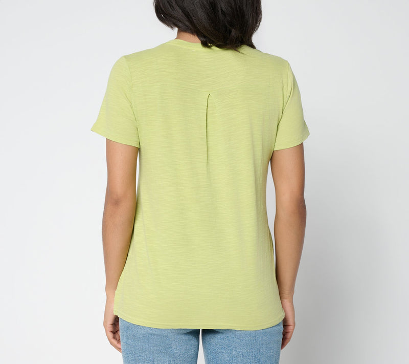 LOGO Lavish by Lori Goldstein Knit Top with Soutache Detail — View 12