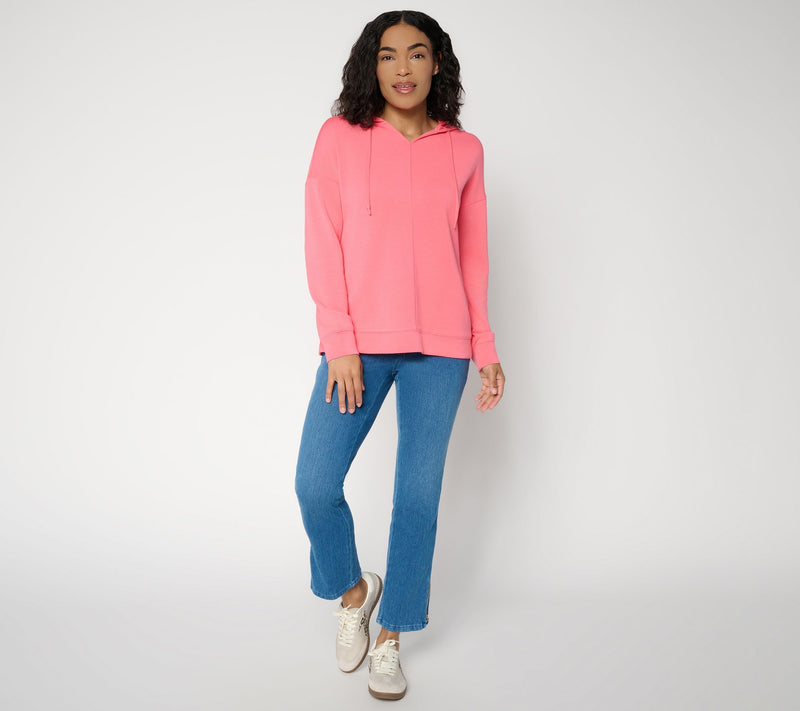 Belle by Kim Gravel ScubaLuxe Hoodie with Pockets — View 5