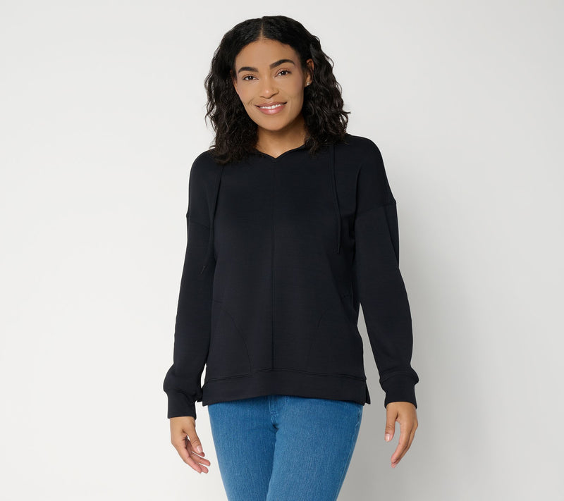 Belle by Kim Gravel ScubaLuxe Hoodie with Pockets — View 13