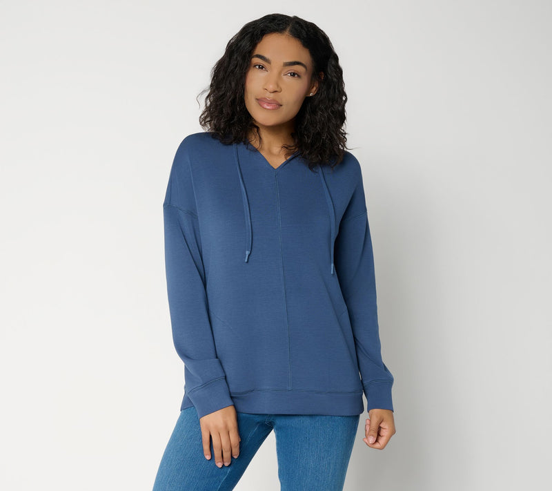 Belle by Kim Gravel ScubaLuxe Hoodie with Pockets — View 14