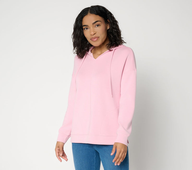 Belle by Kim Gravel ScubaLuxe Hoodie with Pockets — View 16