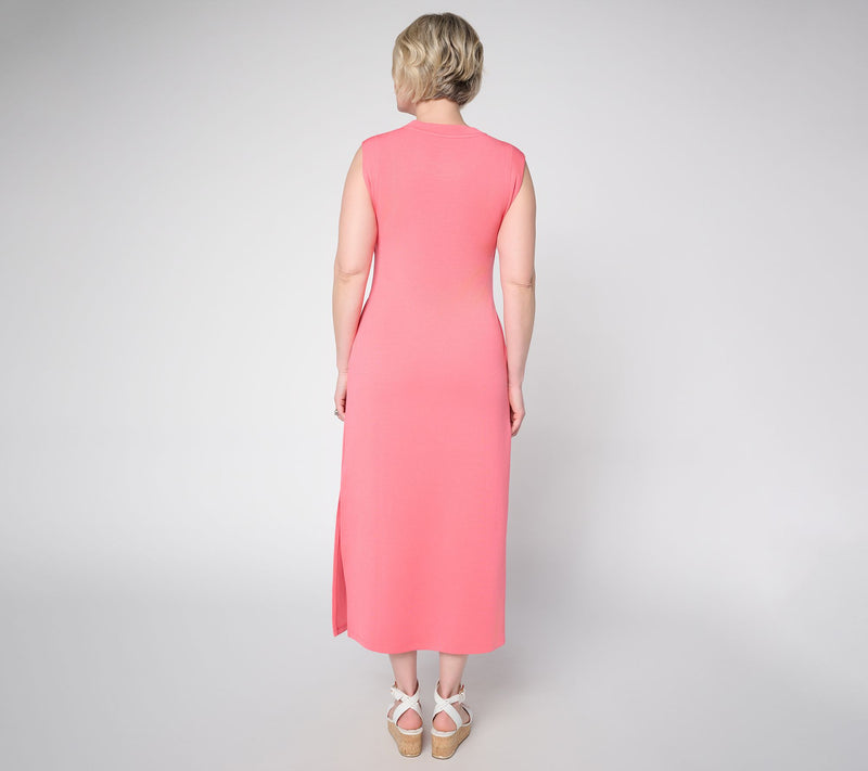 Belle by Kim Gravel Regular ScubaLuxe Maxi Dress w/ Bra Blocker — View 16