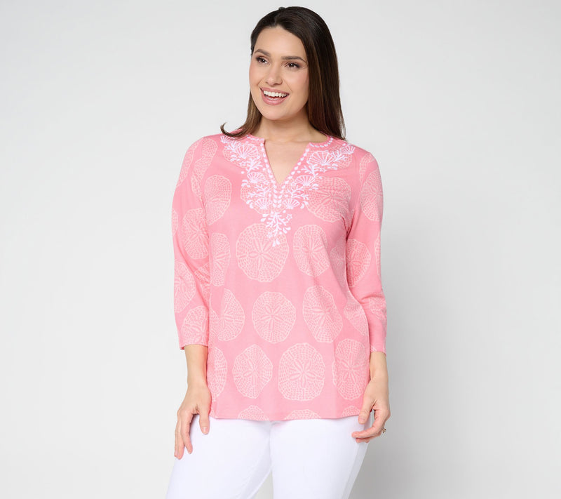 Belle Beach by Kim Gravel Cabana Knit Sand to Soiree Tunic — Main view