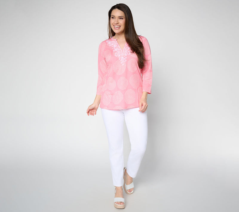 Belle Beach by Kim Gravel Cabana Knit Sand to Soiree Tunic — View 5