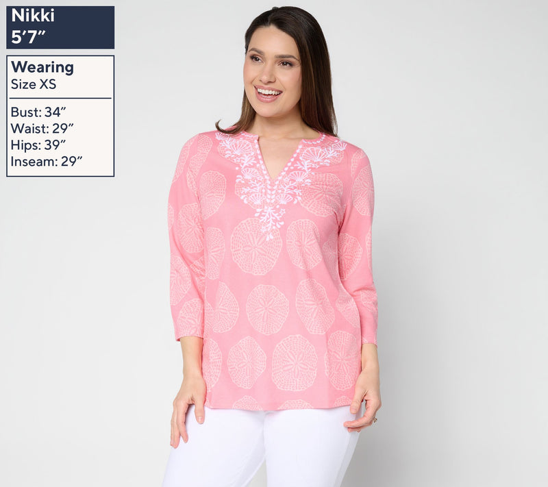 Belle Beach by Kim Gravel Cabana Knit Sand to Soiree Tunic — View 3