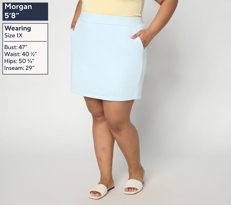 Belle Beach by Kim Gravel Seaside Sweats Skort — View 2