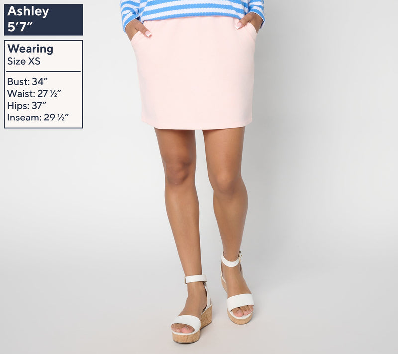 Belle Beach by Kim Gravel Seaside Sweats Skort — View 3