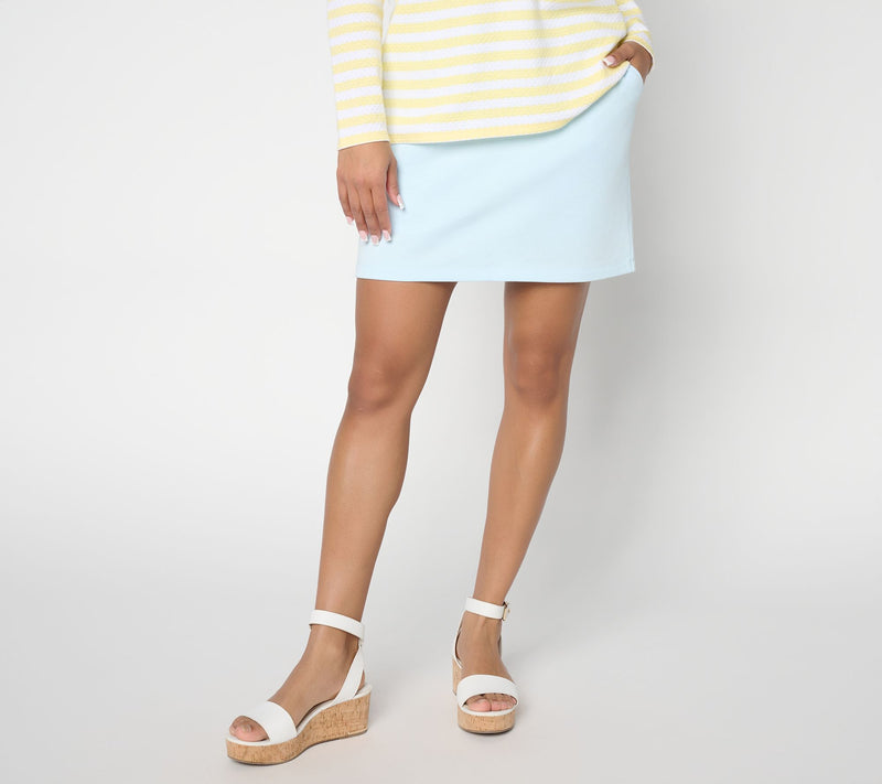 Belle Beach by Kim Gravel Seaside Sweats Skort — View 14