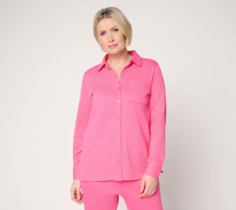 Belle by Kim Gravel Regular Packabelle Big Shirt with Pockets — Main view