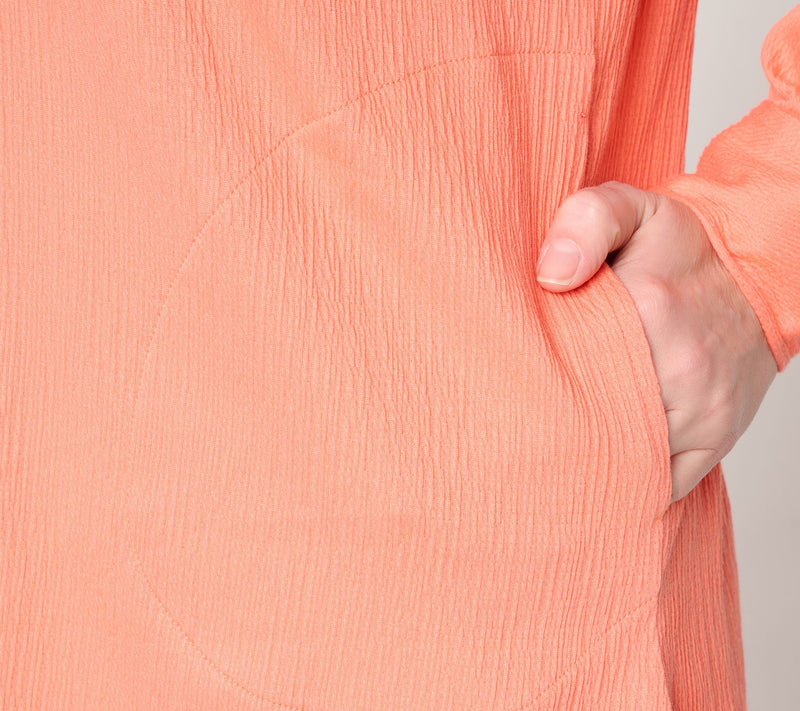 Belle by Kim Gravel Regular Packabelle Big Shirt with Pockets — View 18