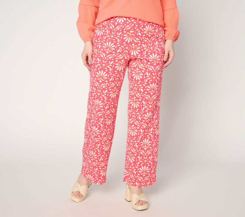 Belle by Kim Gravel Regular Packabelle Olympus Petals Relaxed Pant — View 5