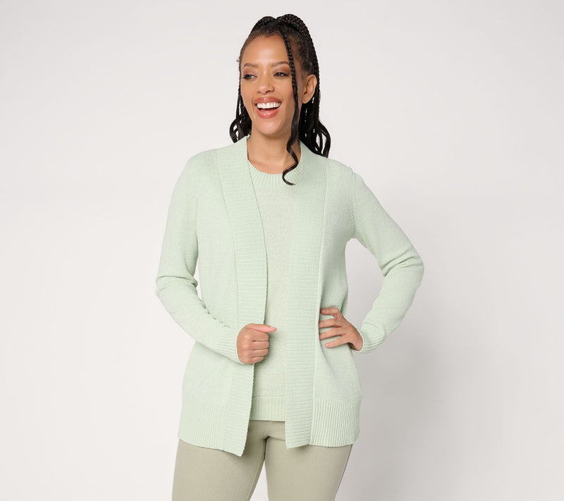 Belle by Kim Gravel Fresh Pick Spring Open Front Cardigan — View 15