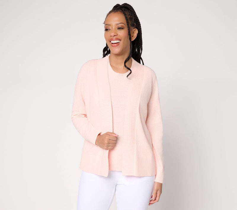 Belle by Kim Gravel Fresh Pick Spring Open Front Cardigan — View 16