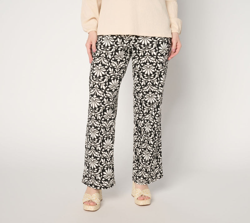 Belle by Kim Gravel Petite Packabelle Olympus Petals Relaxed Pant — Main view