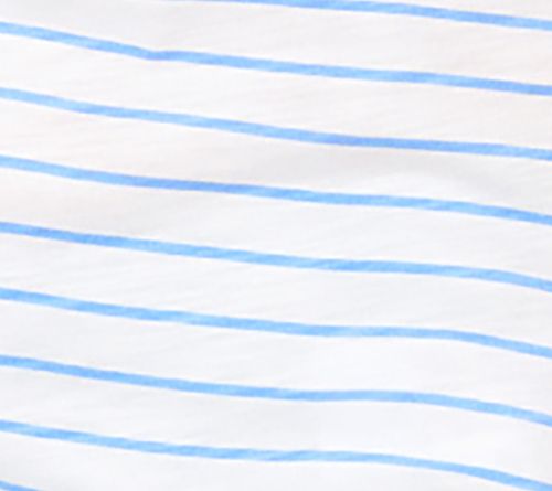 Belle by Kim Gravel Slub Knit Striped V Neck Top — View 10