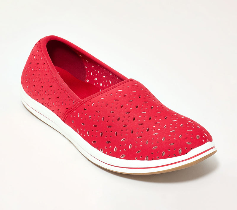 Clarks Cloudsteppers Perforated Slip-Ons -Breeze Lily — View 5