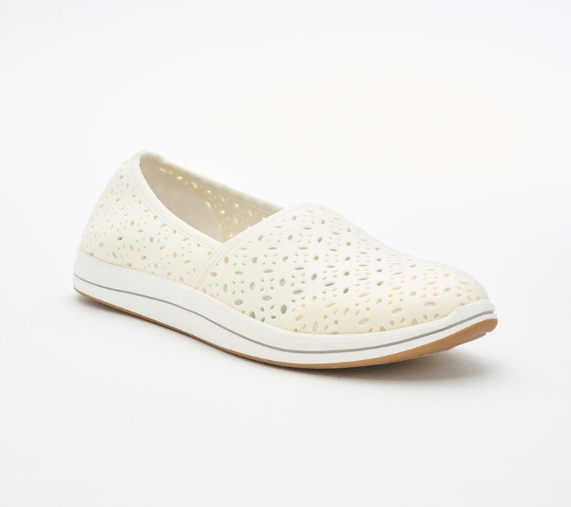 Clarks Cloudsteppers Perforated Slip-Ons -Breeze Lily — View 16