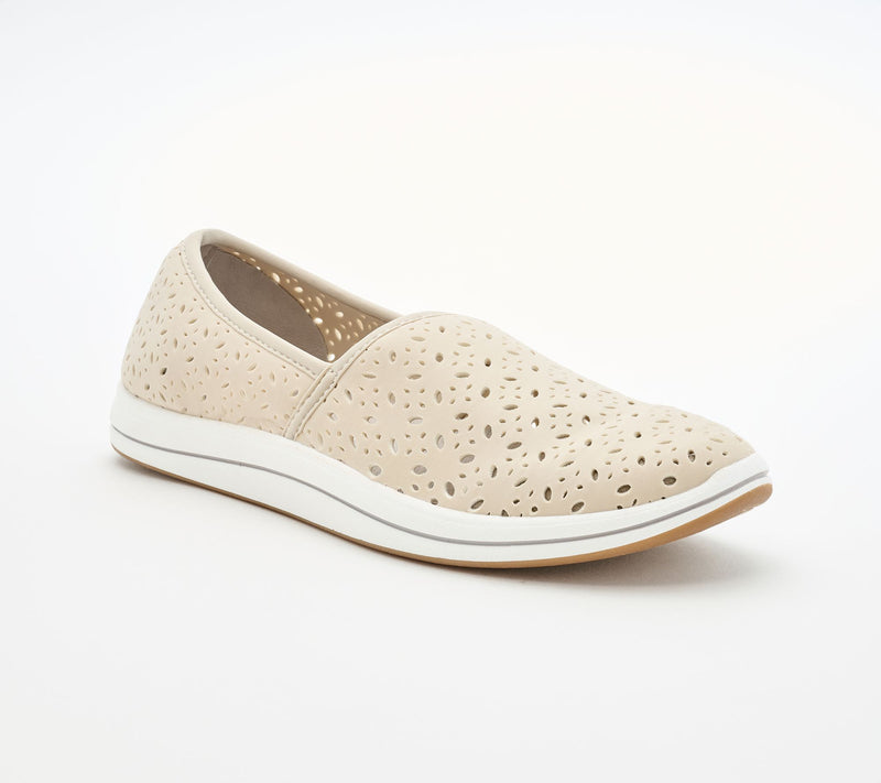 Clarks Cloudsteppers Perforated Slip-Ons -Breeze Lily — View 17