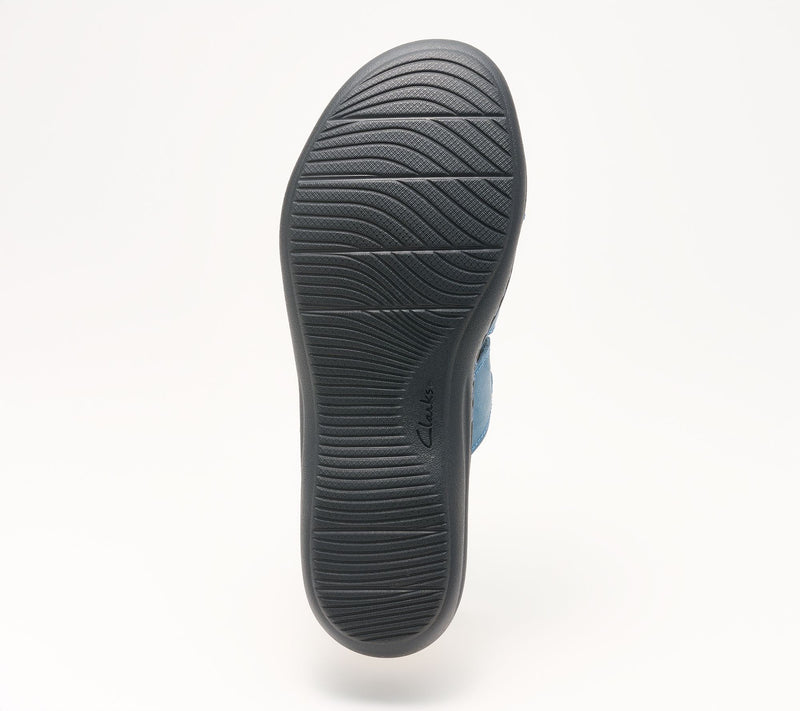 Clarks Collection Leather Slide Sandals -Laurieann Emma — View 5