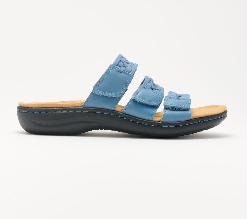 Clarks Collection Leather Slide Sandals -Laurieann Emma — View 2