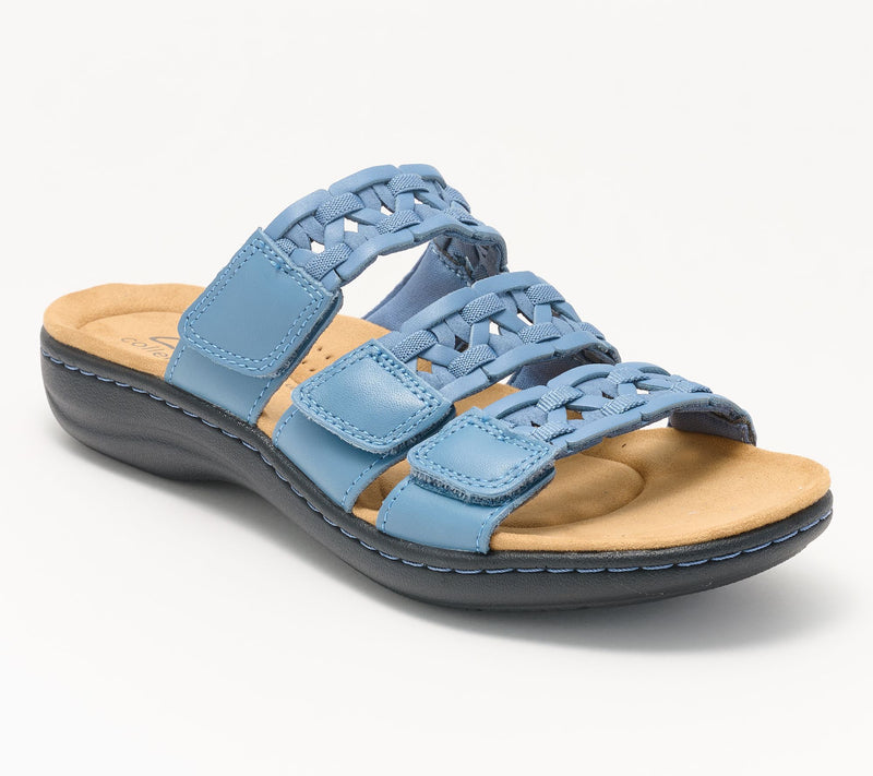 Clarks Collection Leather Slide Sandals -Laurieann Emma — View 13