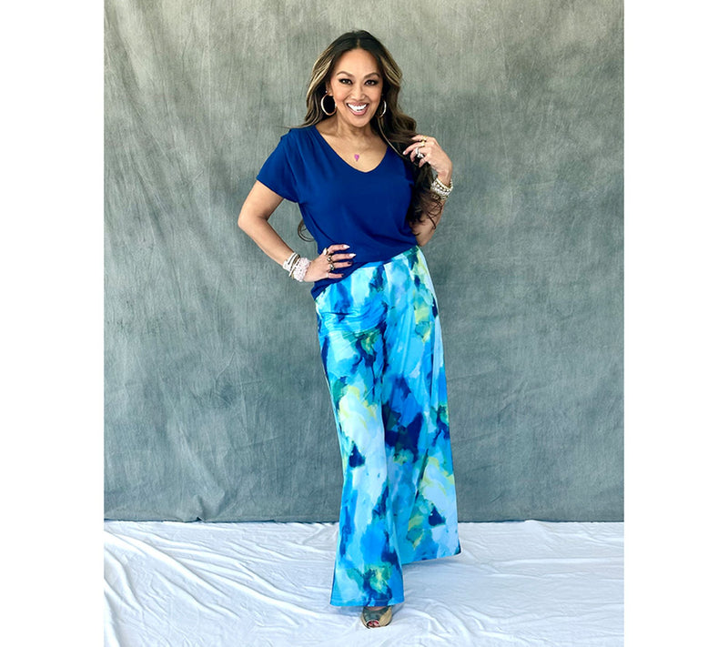 Mally Roncal Regular Wide Leg Feather Knit Pant — View 7