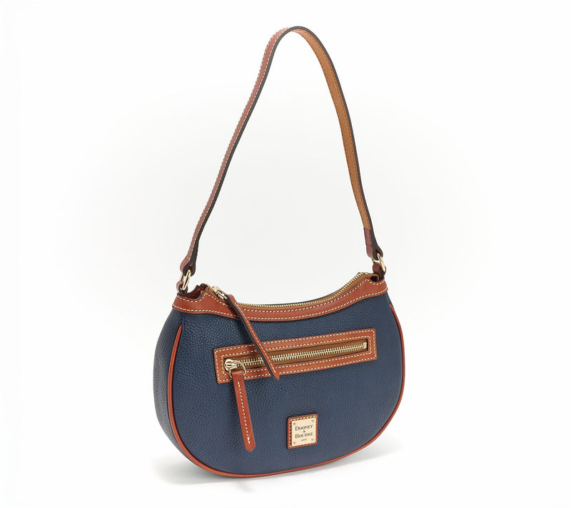 Dooney & Bourke Pebble Leather Crescent Hobo Shoulder Bag — View 11
