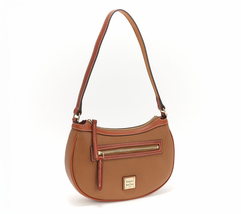Dooney & Bourke Pebble Leather Crescent Hobo Shoulder Bag — View 12