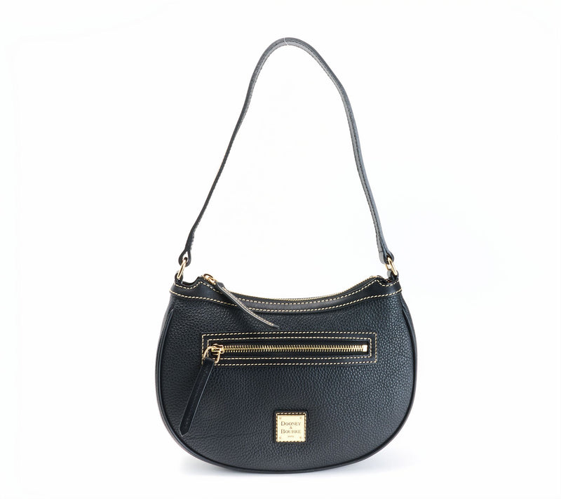 Dooney & Bourke Pebble Leather Crescent Hobo Shoulder Bag — View 13