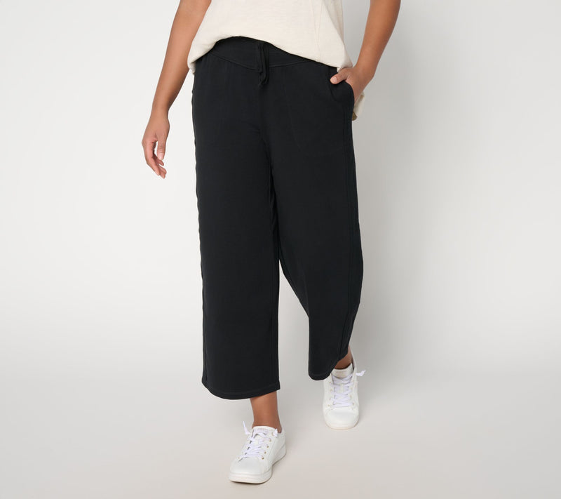LOGO Lounge by Lori Goldstein Pull On Cropped Sweatpants — View 5