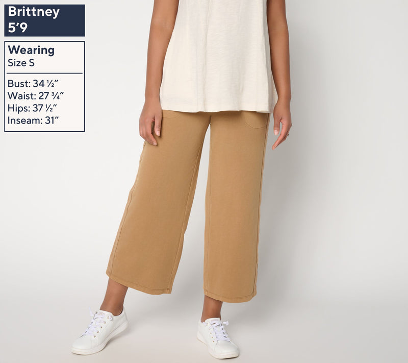 LOGO Lounge by Lori Goldstein Petite Pull On Sweatpants — View 9