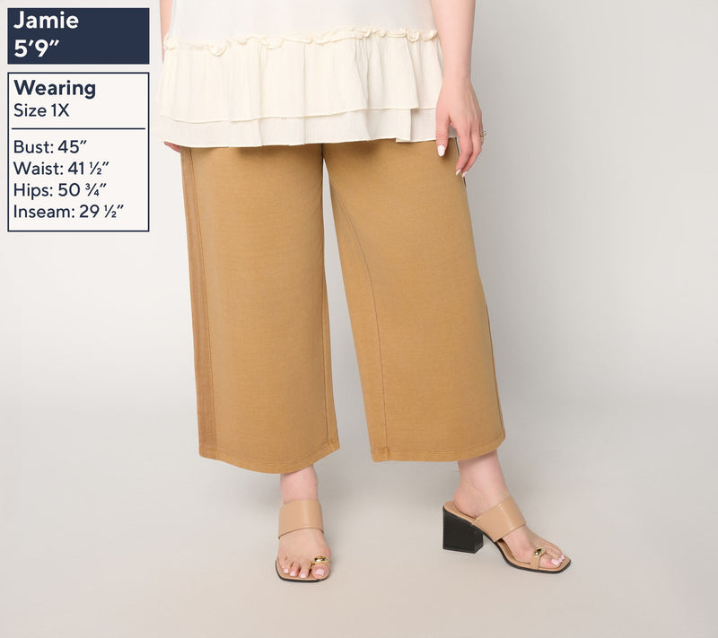 LOGO Lounge by Lori Goldstein Petite Pull On Sweatpants — View 8