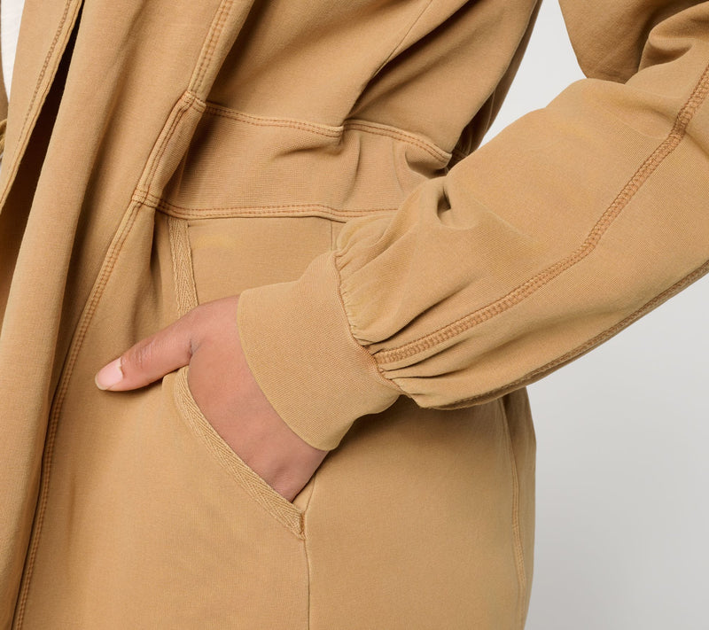 LOGO Lounge by Lori Goldstein Open Front Shawl Collar Cardigan — View 12