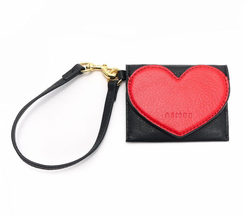Aimee Kestenberg Leather Heart Breaker Credit Card Wristlet — View 7