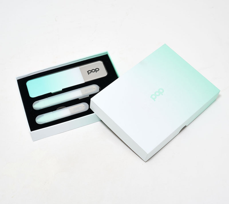 Pop Sonic Nano-Glass Manicure & Pedicure File 3pc Gift Set — View 7