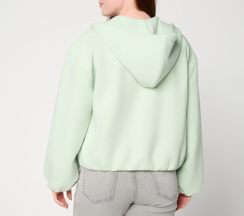 RM Studio x Rebecca Minkoff Sponge Knit Zip Front Hoodie — View 3
